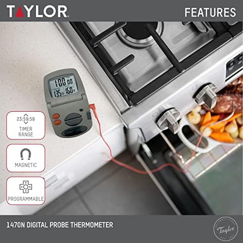 Gray wired timer probe meat thermometer — photo 3