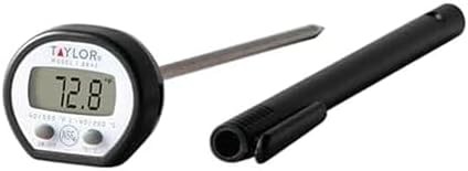 Stainless dot matrix digital food thermometer