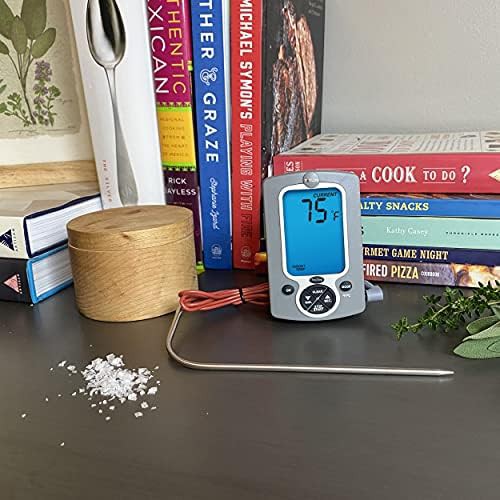 White wired probe grill meat thermometer — photo 4