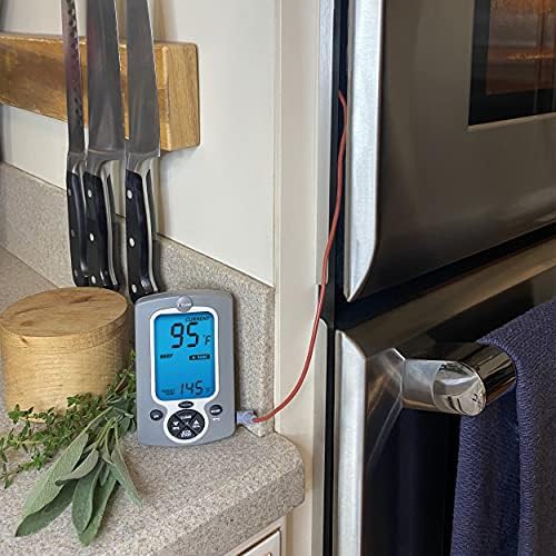 White wired probe grill meat thermometer — photo 5