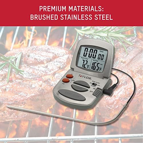 Stainless wired timer alarm meat thermometer — photo 4