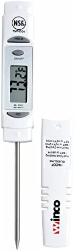 White Digital Pocket Thermometer with Short Probe