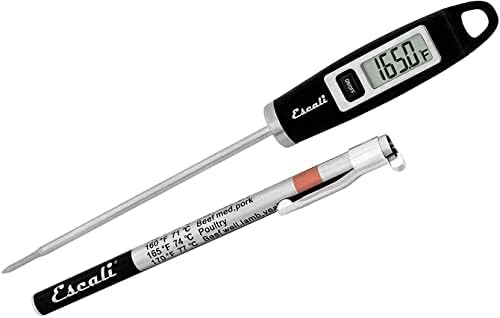 Black Gourmet Digital Thermometer with Long Probe