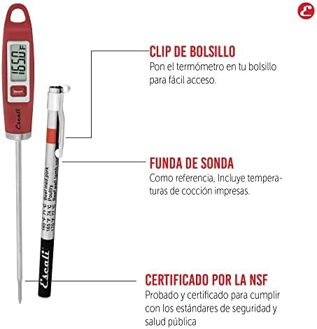 Red Gourmet Digital Thermometer with Long Probe — photo 4