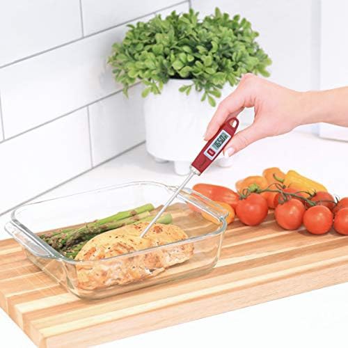 Red Gourmet Digital Thermometer with Long Probe — photo 5
