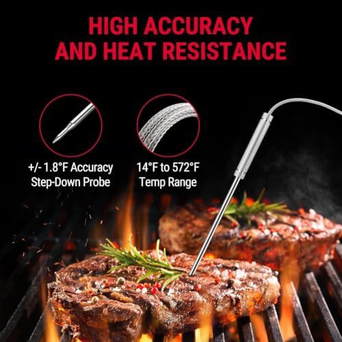 Digital remote wireless thermometer for grilling — photo 5