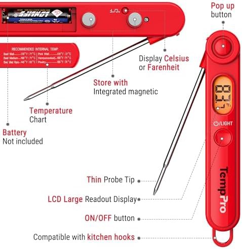 TempSwift digital cooking meat thermometer with backlight — photo 5