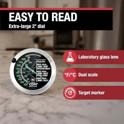 Glow Dial Ovenproof Analog Meat Thermometer — photo 3