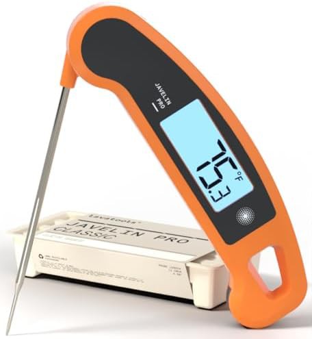 Javelin pro classic tangerine digital read thermometer