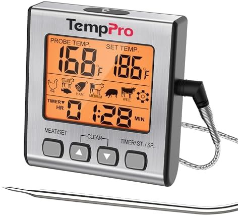 TempTrack digital meat thermometer for grilling