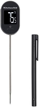Black backlight digital instant read thermometer