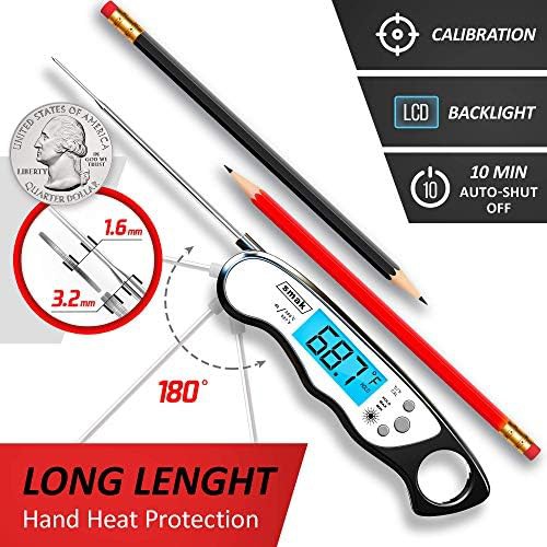 Digital waterproof meat thermometer with backlight — photo 3