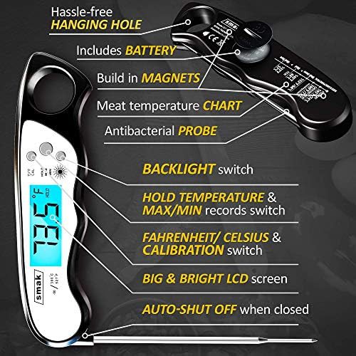 Digital waterproof meat thermometer with backlight — photo 4