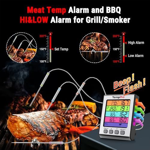 TempTrack digital meat thermometer with 4 temperature probes — photo 5