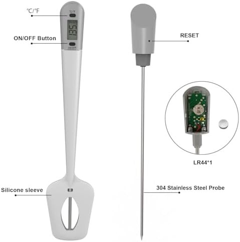 White Digital Spatula Thermometer for Sauces — photo 3