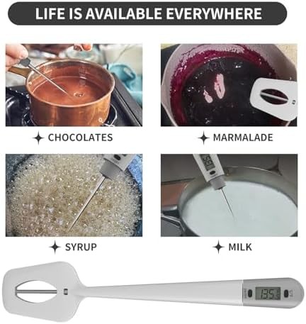 White Digital Spatula Thermometer for Sauces — photo 4