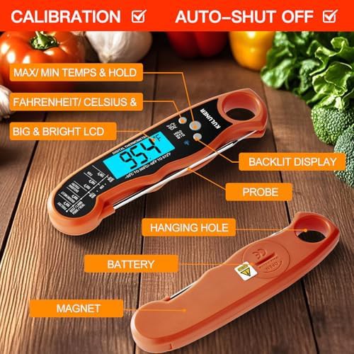 Digital instant read foldable food thermometer — photo 4