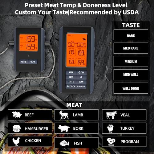 Wireless remote dual probe meat thermometer — photo 4