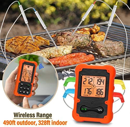 Digital wireless oven safe four probe thermometer — photo 4