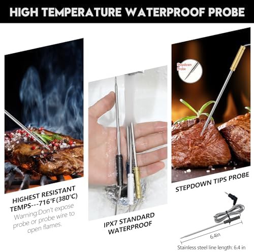 Wireless remote four probe 500ft thermometer — photo 4