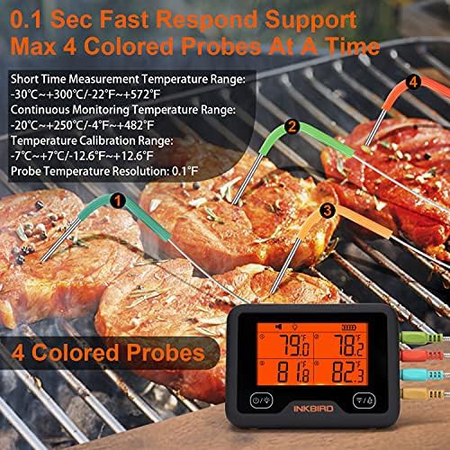 Rechargeable WiFi Thermometer with Color Probes — photo 4