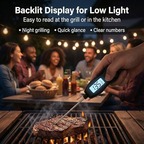 Waterproof digital instant read BBQ thermometer — photo 4