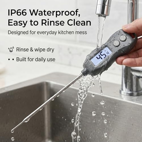 Waterproof digital instant read BBQ thermometer — photo 5