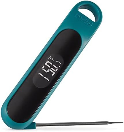 Teal precision quick read foldable thermometer