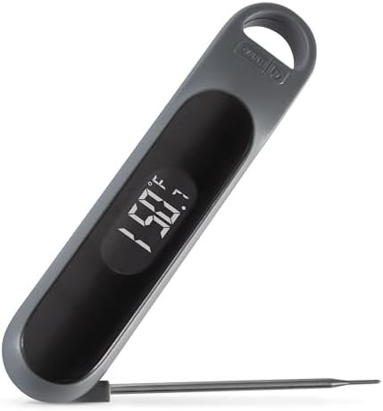 Cool gray digital foldable food thermometer