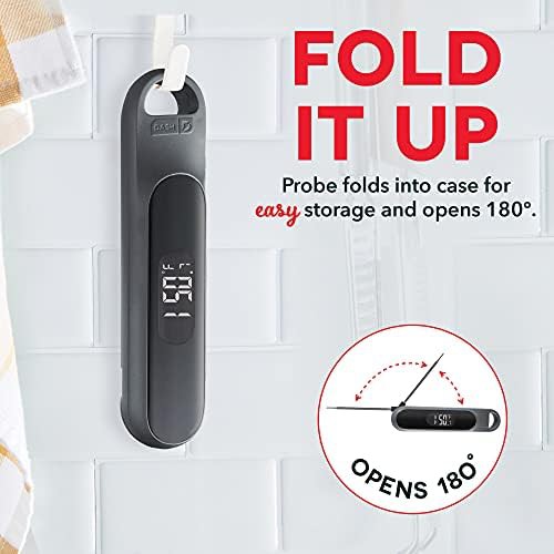 Cool gray digital foldable food thermometer — photo 4