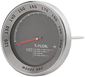 Black professional leave in meat thermometer