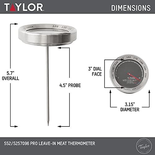 Black professional leave in meat thermometer — photo 3