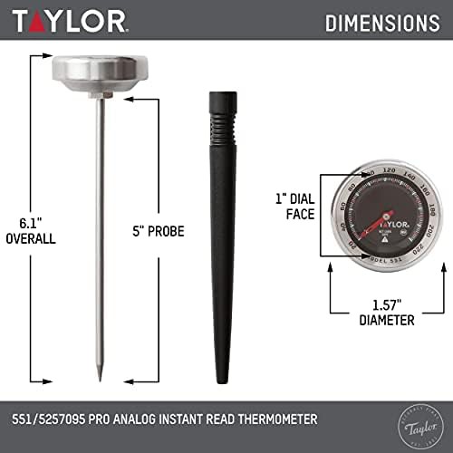 Analog NSF stainless steel dial gauge thermometer — photo 3