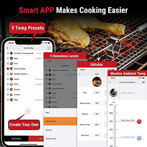Rechargeable dual probe Bluetooth smoker thermometer — photo 4
