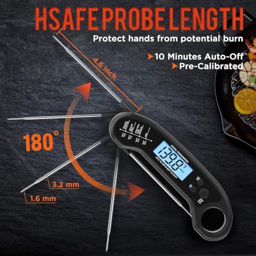 Instant read digital meat thermometer for cooking — photo 3