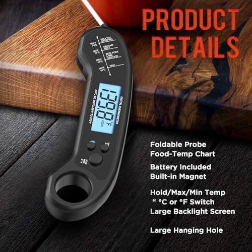 Instant read digital meat thermometer for cooking — photo 5