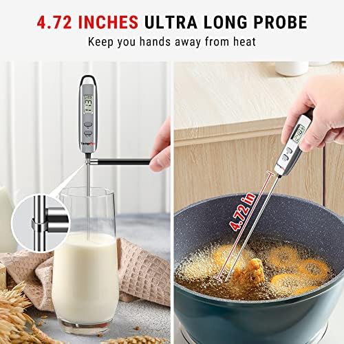 TempPro E16 digital long probe silver thermometer — photo 3