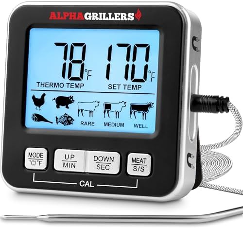 Professional Wired Probe Grill Thermometer