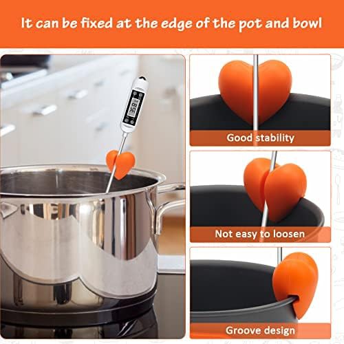 Stainless steel candy thermometer pot clip holder — photo 4