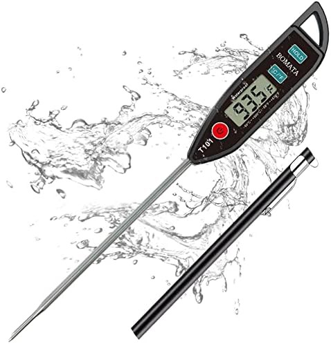 Waterproof digital cooking thermometer