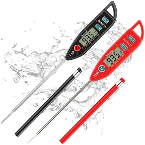 Two pack waterproof meat thermometer
