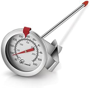 Stainless Steel Stem Candy and Oil Thermometer