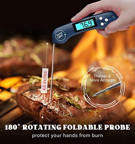 Blue Instant Read Thermometer with Backlight — photo 3