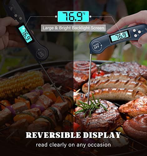 Blue Instant Read Thermometer with Backlight — photo 4