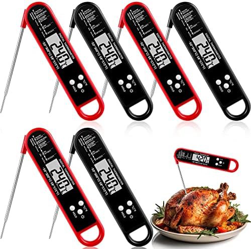 Waterproof digital foldable meat thermometer with magnet