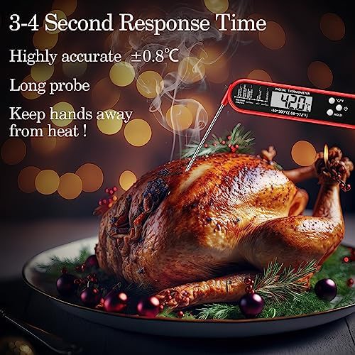 Waterproof digital foldable meat thermometer with magnet — photo 5