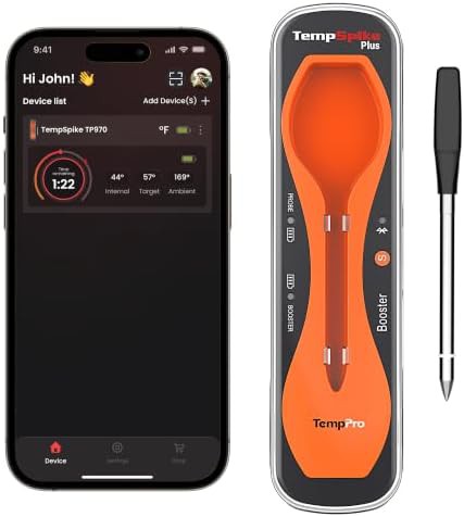 TempSpike wireless ultra-thin smoker thermometer