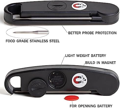 Backlight instant read foldable grill thermometer — photo 3