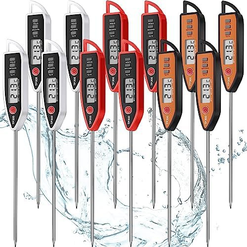 Long Probe Digital Food Thermometer Twelve Pack