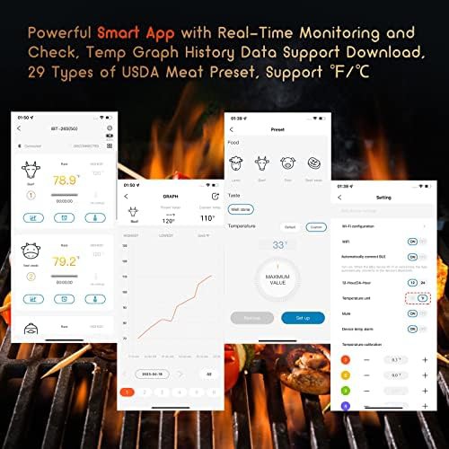 Six Probe WiFi and Bluetooth Smoker Thermometer — photo 3